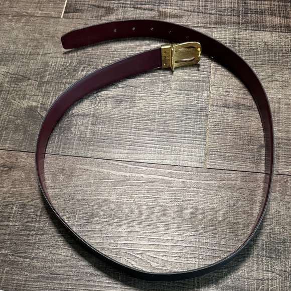 Pierre Cardin Black Leather Belt with Gold Buckle main image 4